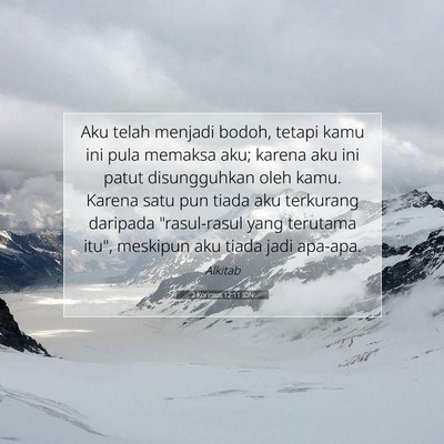 2 Korintus 12:11 IDN Gambar Ayat Alkitab