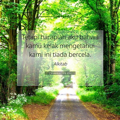 2 Korintus 13:6 IDN Gambar Ayat Alkitab