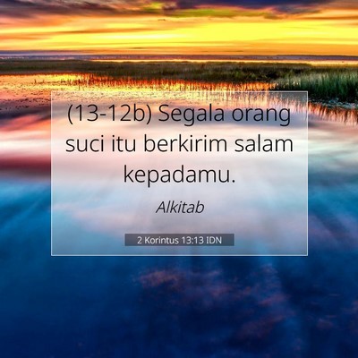 2 Korintus 13:13 IDN Gambar Ayat Alkitab