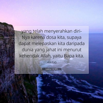 Galatia 1:4 Ayat Alkitab Dijelaskan