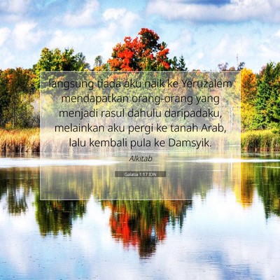 Galatia 1:17 Ayat Alkitab Dijelaskan