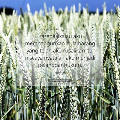 Galatia 2:18 Ayat Alkitab Dijelaskan