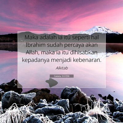 Galatia 3:6 Ayat Alkitab Dijelaskan