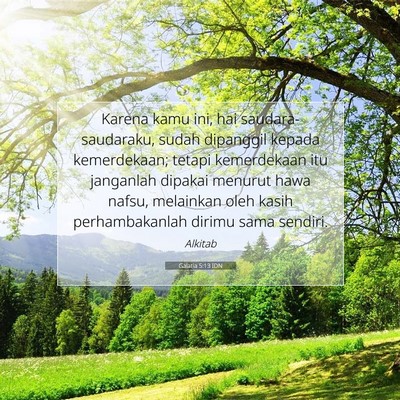 Galatia 5:13 IDN Gambar Ayat Alkitab
