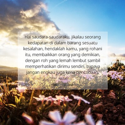 Galatia 6:1 IDN Gambar Ayat Alkitab