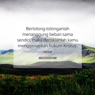 Galatia 6:2 IDN Gambar Ayat Alkitab