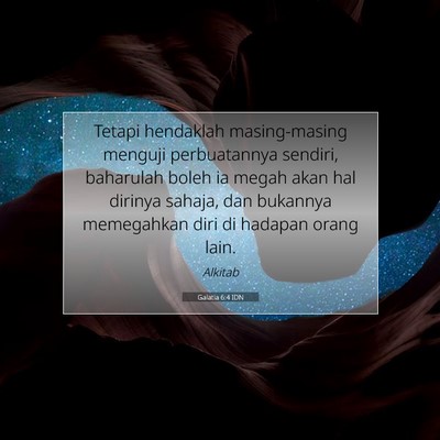 Galatia 6:4 IDN Gambar Ayat Alkitab
