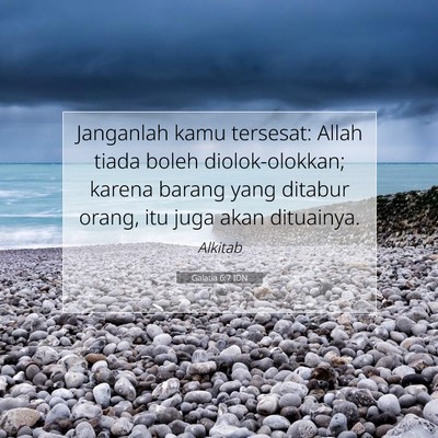 Galatia 6:7 IDN Gambar Ayat Alkitab