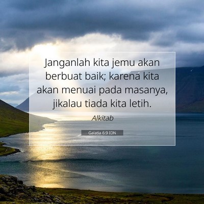 Galatia 6:9 IDN Gambar Ayat Alkitab