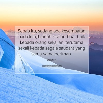 Galatia 6:10 IDN Gambar Ayat Alkitab