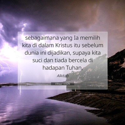 Efesus 1:4 Ayat Alkitab Dijelaskan