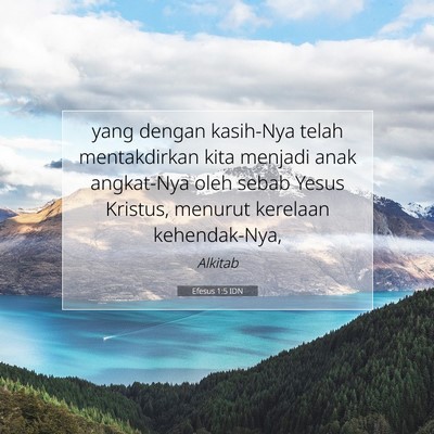 Efesus 1:5 Ayat Alkitab Dijelaskan