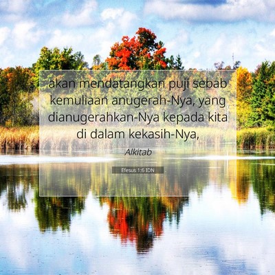 Efesus 1:6 Ayat Alkitab Dijelaskan