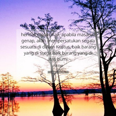 Efesus 1:10 Ayat Alkitab Dijelaskan