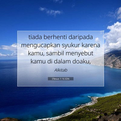 Efesus 1:16 Ayat Alkitab Dijelaskan