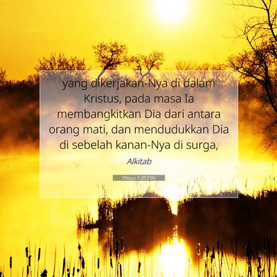 Efesus 1:20 Ayat Alkitab Dijelaskan