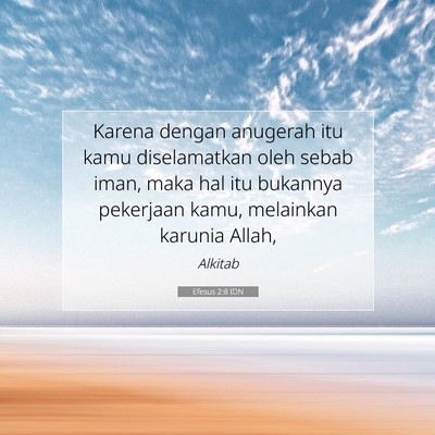 Efesus 2:8 IDN Gambar Ayat Alkitab