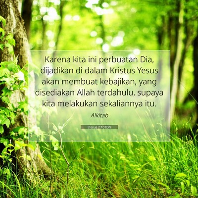 Efesus 2:10 IDN Gambar Ayat Alkitab