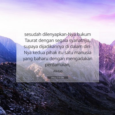Efesus 2:15 IDN Gambar Ayat Alkitab