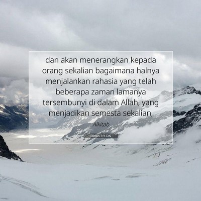 Efesus 3:9 IDN Gambar Ayat Alkitab