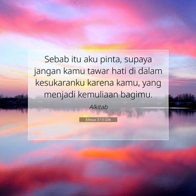 Efesus 3:13 IDN Gambar Ayat Alkitab