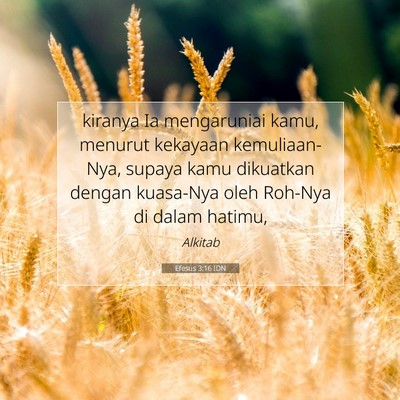 Efesus 3:16 IDN Gambar Ayat Alkitab