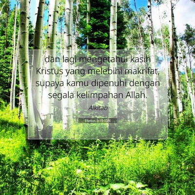 Efesus 3:19 IDN Gambar Ayat Alkitab