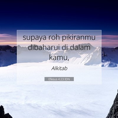 Efesus 4:23 IDN Gambar Ayat Alkitab