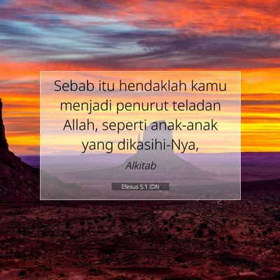 Efesus 5:1 IDN Gambar Ayat Alkitab