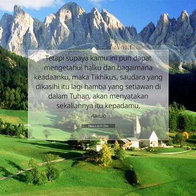 Efesus 6:21 IDN Gambar Ayat Alkitab