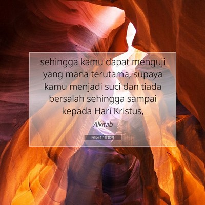 Filipi 1:10 Ayat Alkitab Dijelaskan