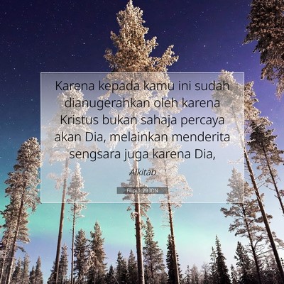 Filipi 1:29 Ayat Alkitab Dijelaskan