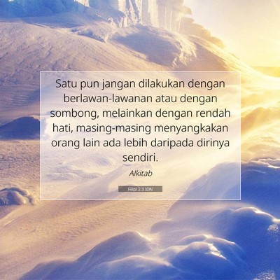 Filipi 2:3 IDN Gambar Ayat Alkitab