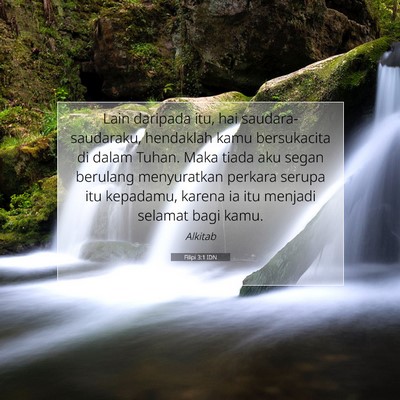 Filipi 3:1 IDN Gambar Ayat Alkitab