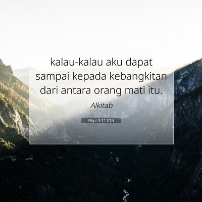 Filipi 3:11 Ayat Alkitab Dijelaskan