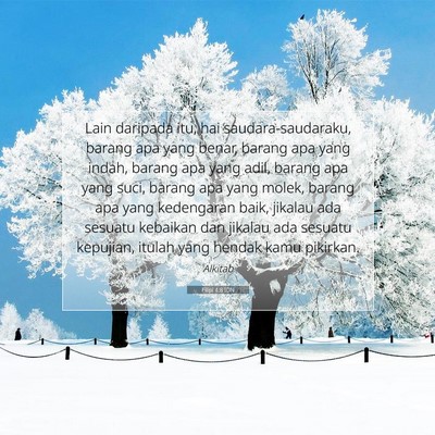 Filipi 4:8 IDN Gambar Ayat Alkitab