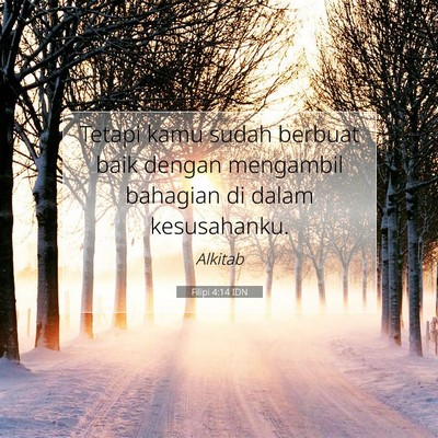 Filipi 4:14 Ayat Alkitab Dijelaskan