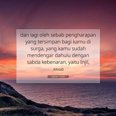 Kolose 1:5 IDN Gambar Ayat Alkitab
