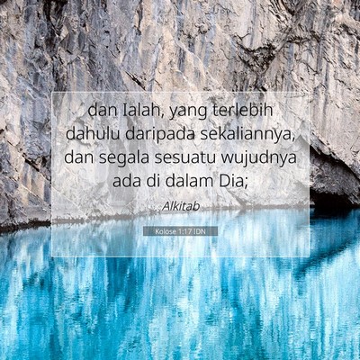 Kolose 1:17 IDN Gambar Ayat Alkitab