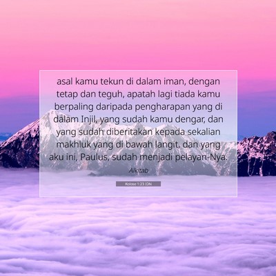 Kolose 1:23 IDN Gambar Ayat Alkitab