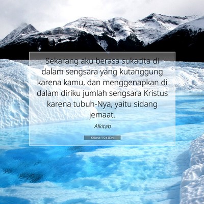 Kolose 1:24 IDN Gambar Ayat Alkitab