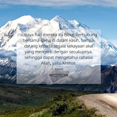 Kolose 2:2 IDN Gambar Ayat Alkitab