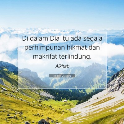 Kolose 2:3 IDN Gambar Ayat Alkitab