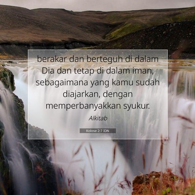Kolose 2:7 IDN Gambar Ayat Alkitab