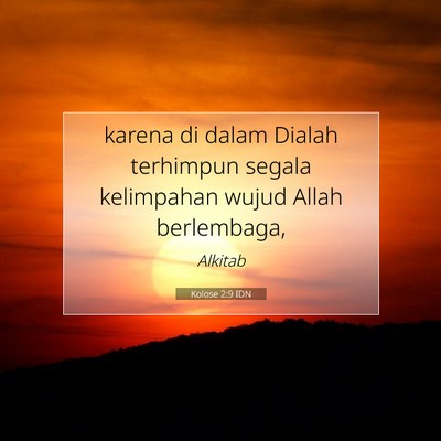 Kolose 2:9 IDN Gambar Ayat Alkitab