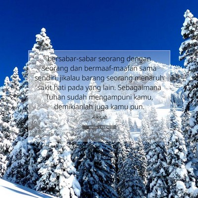 Kolose 3:13 Ayat Alkitab Dijelaskan