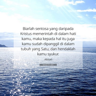 Kolose 3:15 IDN Gambar Ayat Alkitab