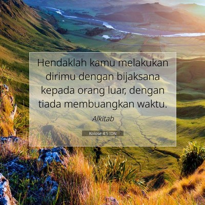 Kolose 4:5 IDN Gambar Ayat Alkitab