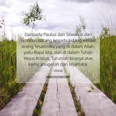 1 Tesalonika 1:1 Ayat Alkitab Dijelaskan