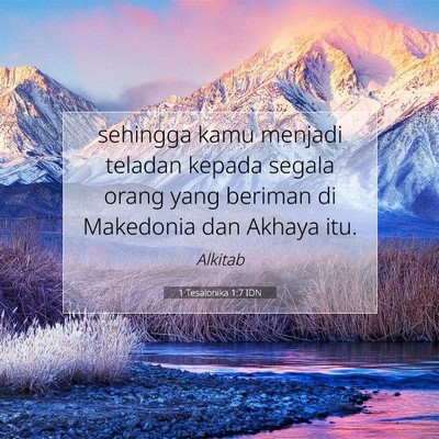 1 Tesalonika 1:7 Ayat Alkitab Dijelaskan